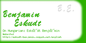 benjamin eskudt business card